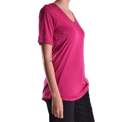 Shop Burberry Women's Fuchsia Modal T-shirt