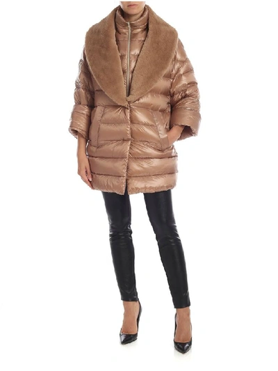 Shop Herno Women's Brown Polyester Coat