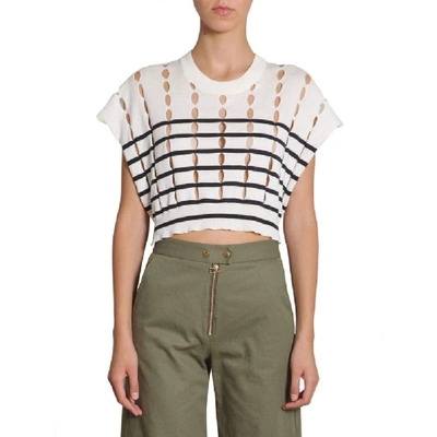 Shop Alexander Wang Women's Beige Cotton Jumper