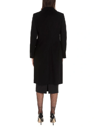 Shop Alberto Biani Women's Black Wool Coat