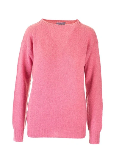 Shop Prada Women's Pink Cashmere Sweater