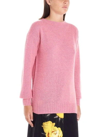 Shop Prada Women's Pink Cashmere Sweater