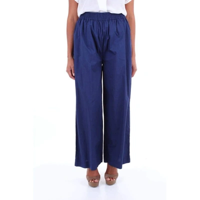 Shop Woolrich Women's Blue Cotton Pants