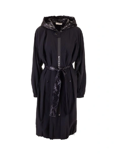 Shop Givenchy Women's Black Polyamide Trench Coat