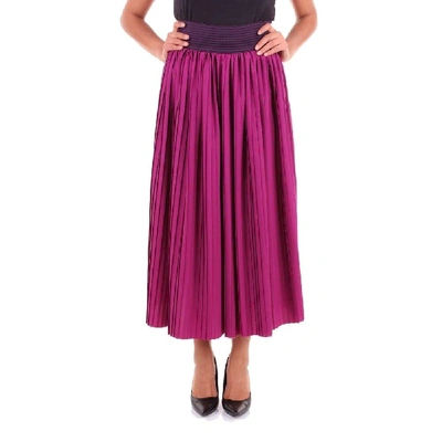 Shop Altea Women's Fuchsia Viscose Skirt