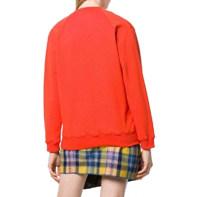 Shop Alberta Ferretti Women's Red Cotton Sweatshirt
