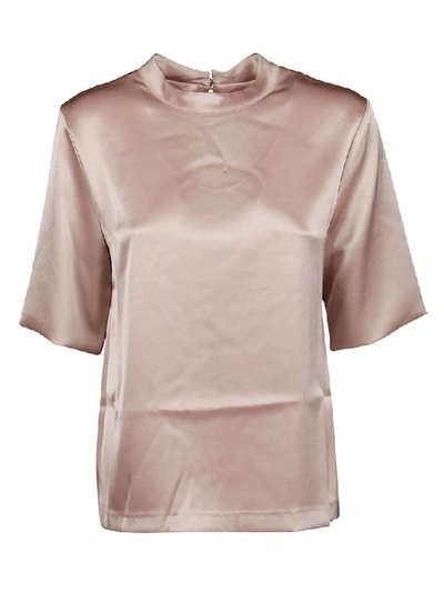 Shop Nanushka Women's Pink Synthetic Fibers T-shirt