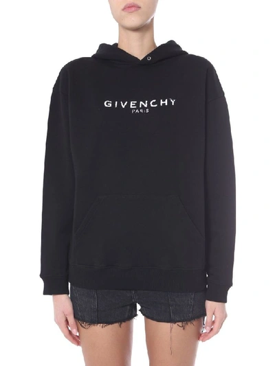 Shop Givenchy Women's Black Cotton Sweatshirt