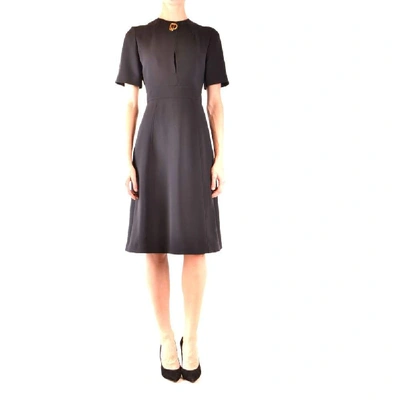 Shop Burberry Women's Black Silk Dress