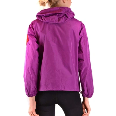 Shop Moncler Women's Purple Polyester Outerwear Jacket