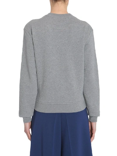 Shop Carven Women's Grey Cotton Sweatshirt