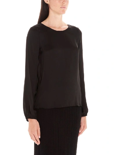 Shop Theory Women's Black Silk Blouse