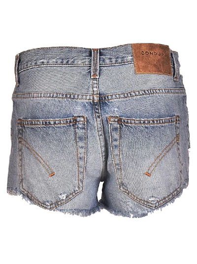 Shop Dondup Women's Blue Cotton Shorts