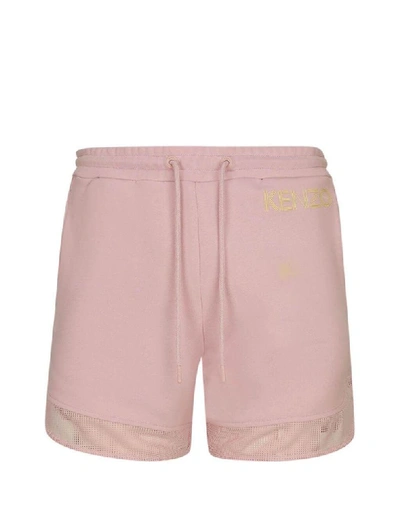 Shop Kenzo Women's Pink Cotton Shorts