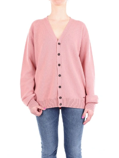 Shop Dsquared2 Women's Pink Wool Cardigan