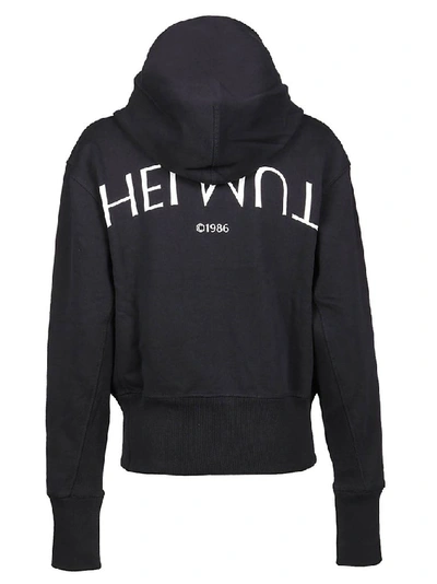 Shop Helmut Lang Women's Black Cotton Sweatshirt