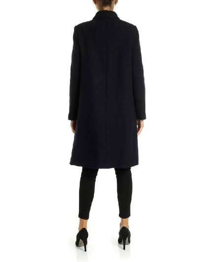 Shop Aspesi Women's Black Wool Coat