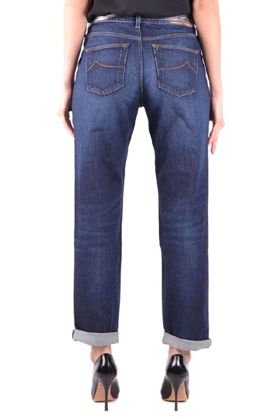 Shop Jacob Cohen Women's Blue Cotton Jeans