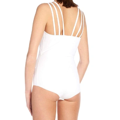 Shop Alaïa Women's White Viscose Bodysuit