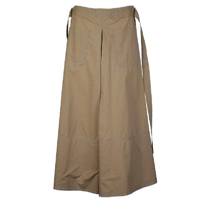 Shop Marni Women's Green Cotton Skirt