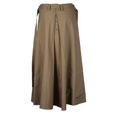 Shop Marni Women's Green Cotton Skirt