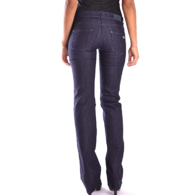 Shop Fendi Women's Blue Cotton Jeans