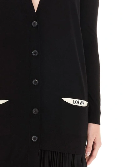 Shop Loewe Black Cardigan