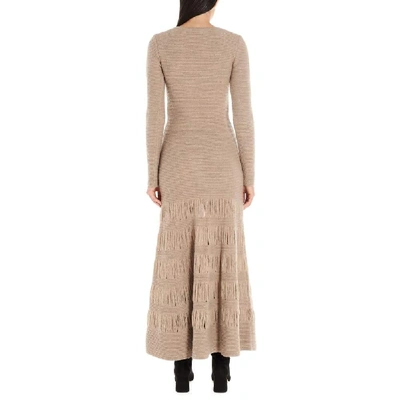 Shop Gabriela Hearst Women's Beige Wool Dress