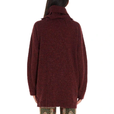 Shop Etro Women's Burgundy Wool Sweater