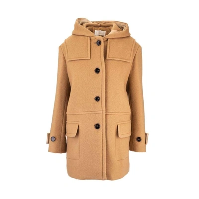 Shop Chloé Women's Beige Wool Coat