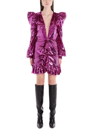 Shop Amen Women's Purple Polyamide Dress