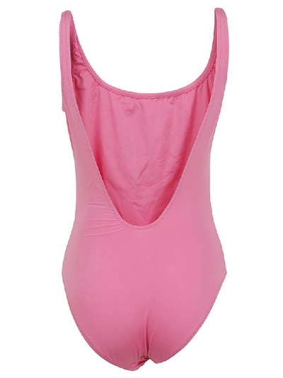Shop Alberta Ferretti Women's Pink Polyamide One-piece Suit