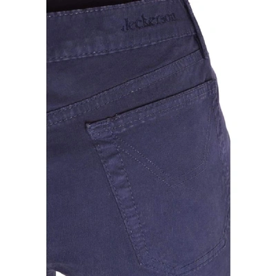 Shop Jeckerson Women's Blue Cotton Pants
