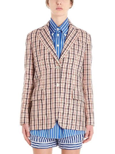 Shop Prada Women's Pink Wool Blazer