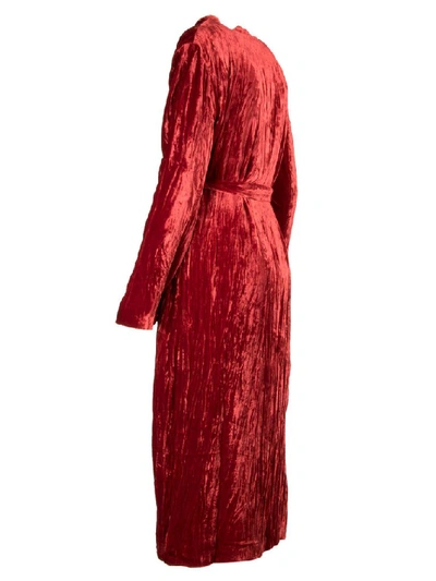 Shop Ailanto Women's Red Viscose Dress
