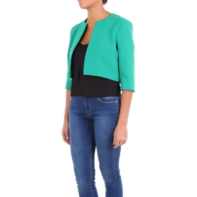 Shop Pinko Women's Green Polyester Jacket