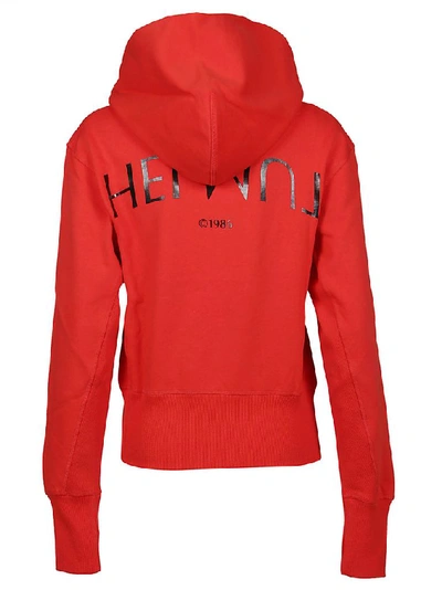 Shop Helmut Lang Women's Orange Cotton Sweatshirt