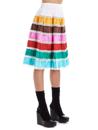 Shop Prada Women's Multicolor Cotton Skirt