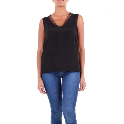 Shop Alberta Ferretti Women's Black Acetate Tank Top