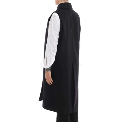 Shop Fay Women's Black Wool Vest