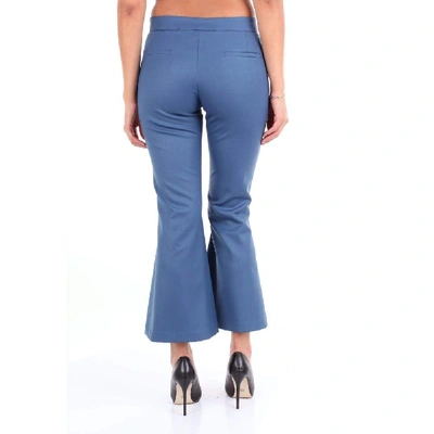 Shop Marco De Vincenzo Women's Blue Fabric Pants