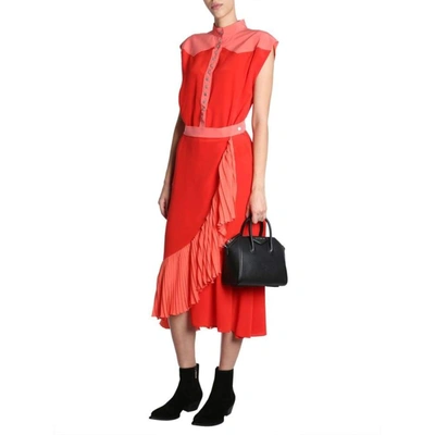 Shop Givenchy Women's Red Silk Dress