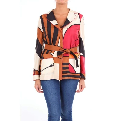 Shop Alberta Ferretti Women's Multicolor Silk Jacket