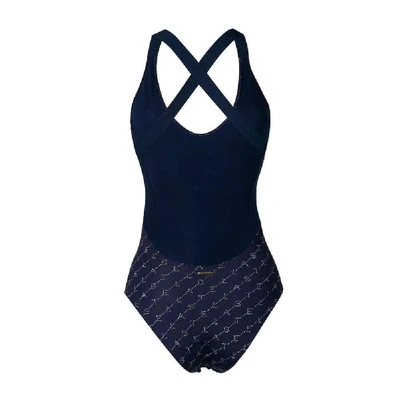 Shop Stella Mccartney Women's Blue Polyamide One-piece Suit