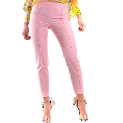 Shop Moschino Women's Pink Cotton Jeans