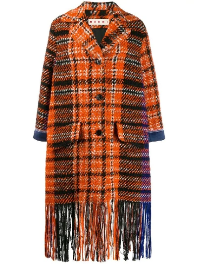 Shop Marni Women's Orange Wool Coat