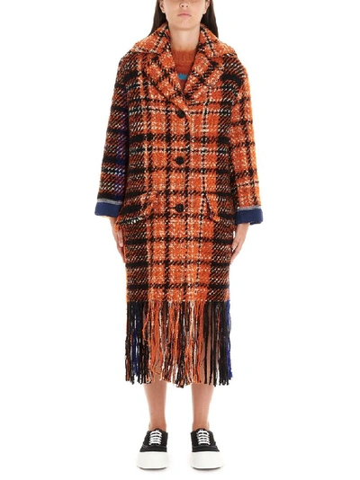 Shop Marni Women's Orange Wool Coat