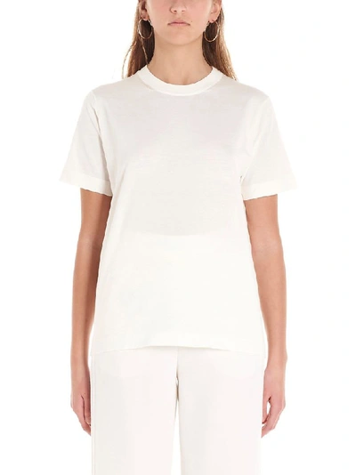 Shop Agnona Women's White Cotton T-shirt