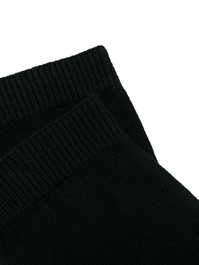 Shop Maison Margiela Women's Black Cotton Socks