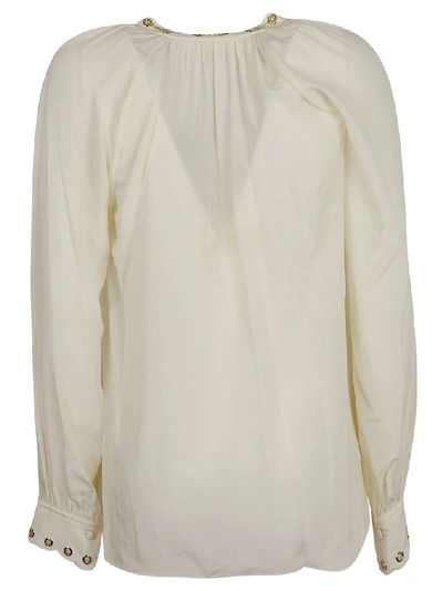 Shop Michael Kors Women's White Silk Blouse